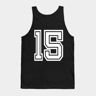 Numbers 15 for a sports team, group, or community Tank Top